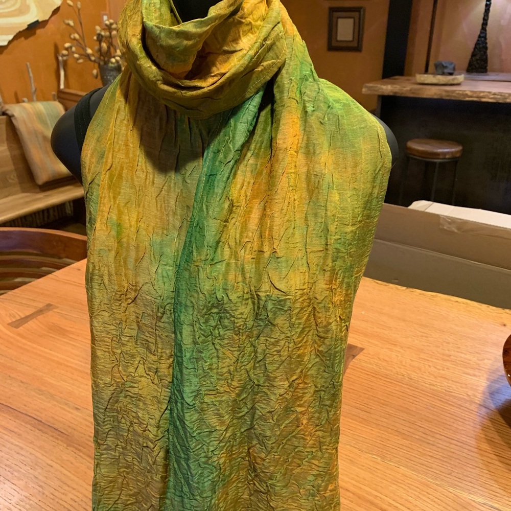 Allie-Coosh handpainted silk scarf